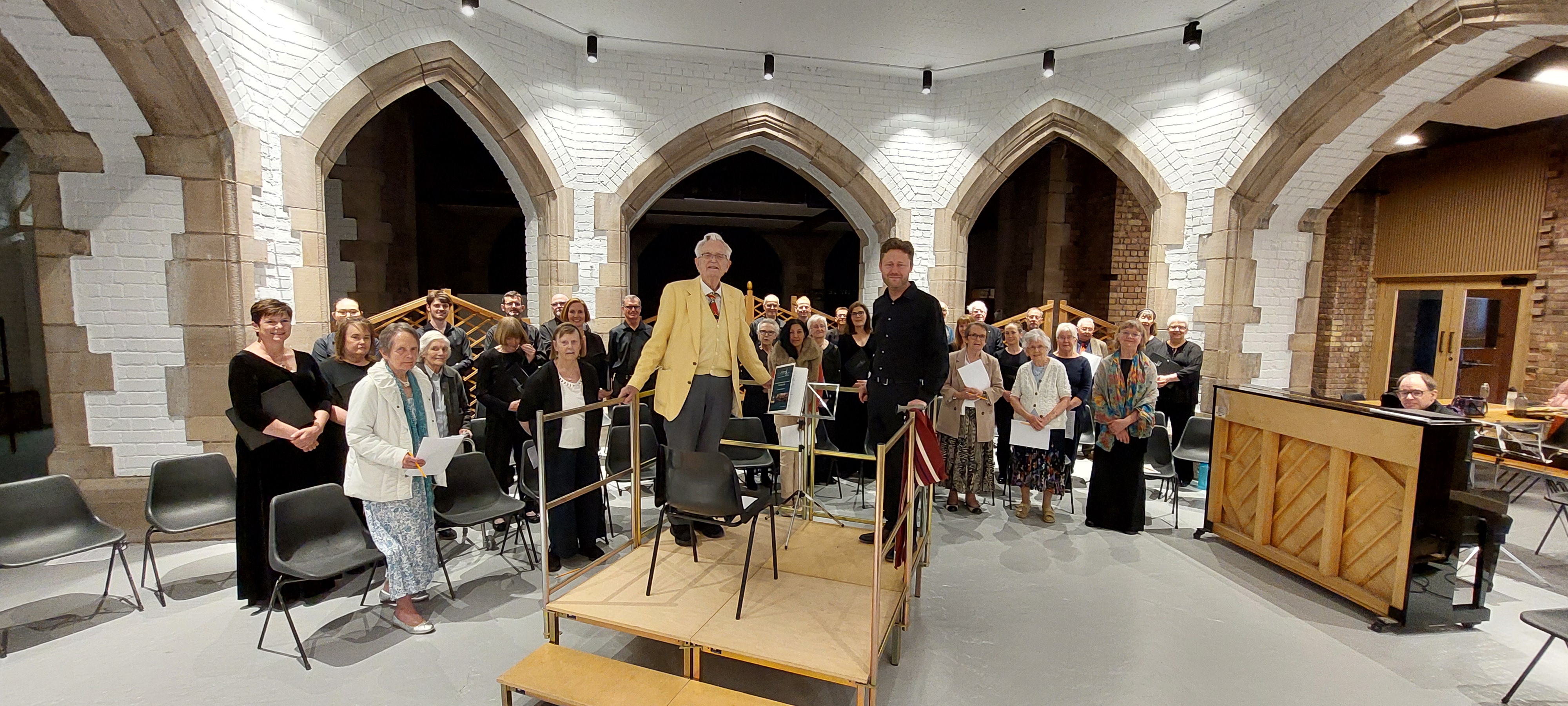 The choir with current and past members. Photo courtesy of Terry Givens